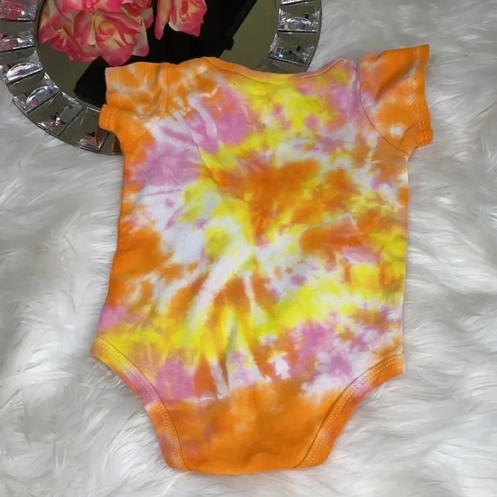 Two Handmade Tie Dyed Onesies Size 18M